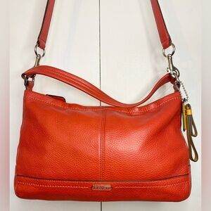 Coach Red Park Leather 2 Way Bag (12”X8”)